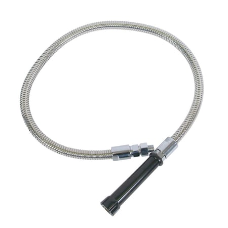 Bk Resources Pre-Rinse Hose 44" Stainless Spray Hose, Includes Universal Adapter BKH-44-G